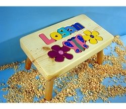 Personalized Flower Stool